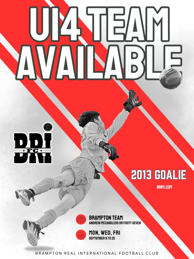 U14 Goalie poster